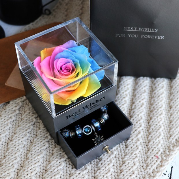 Eternal Flower Rose Jewelry Box