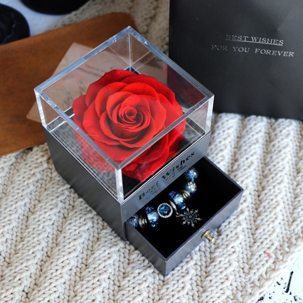 Eternal Flower Rose Jewelry Box