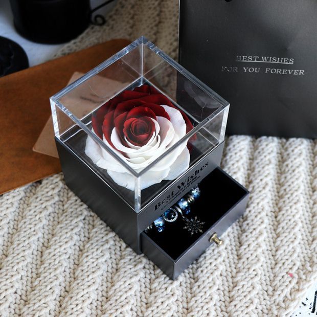 Eternal Flower Rose Jewelry Box