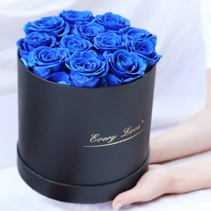 Eternal Life Flower Immortal Rose with Hug Bucket