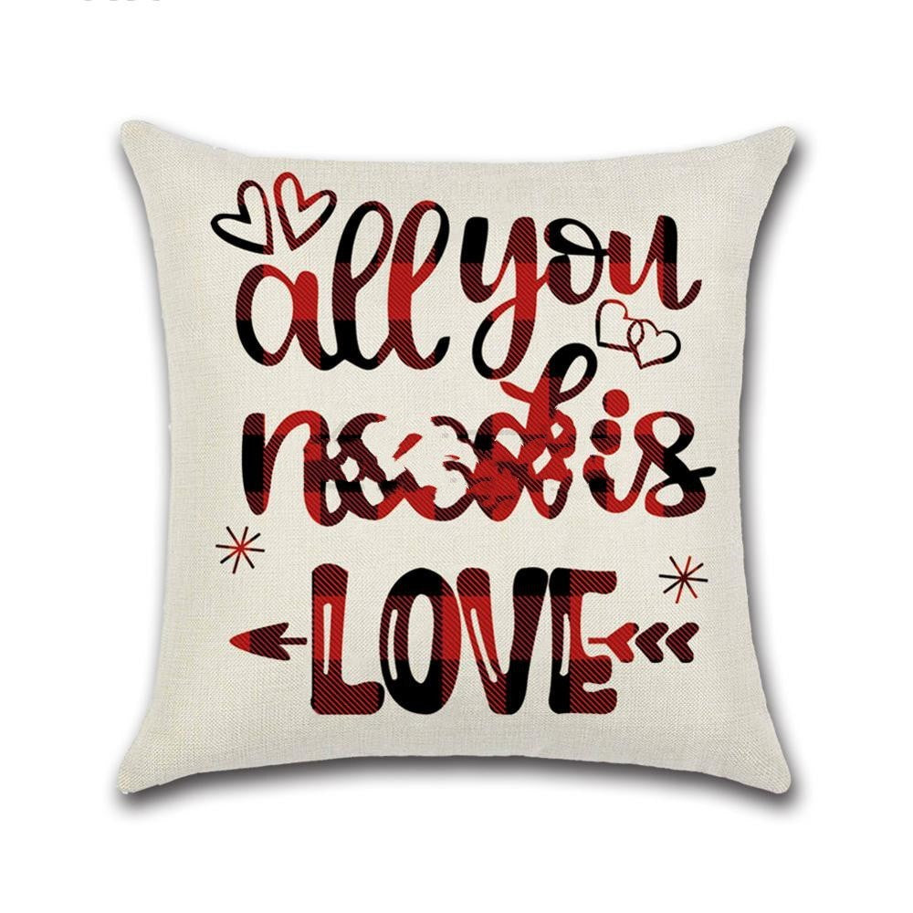 Valentines Day Red Pillowcase Cushion Cover